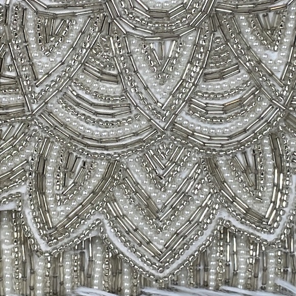 INC International Concepts ~ Beaded Chain Link Shoulder Strap Bag/Clutch - NW/OT - Picture 2 of 8